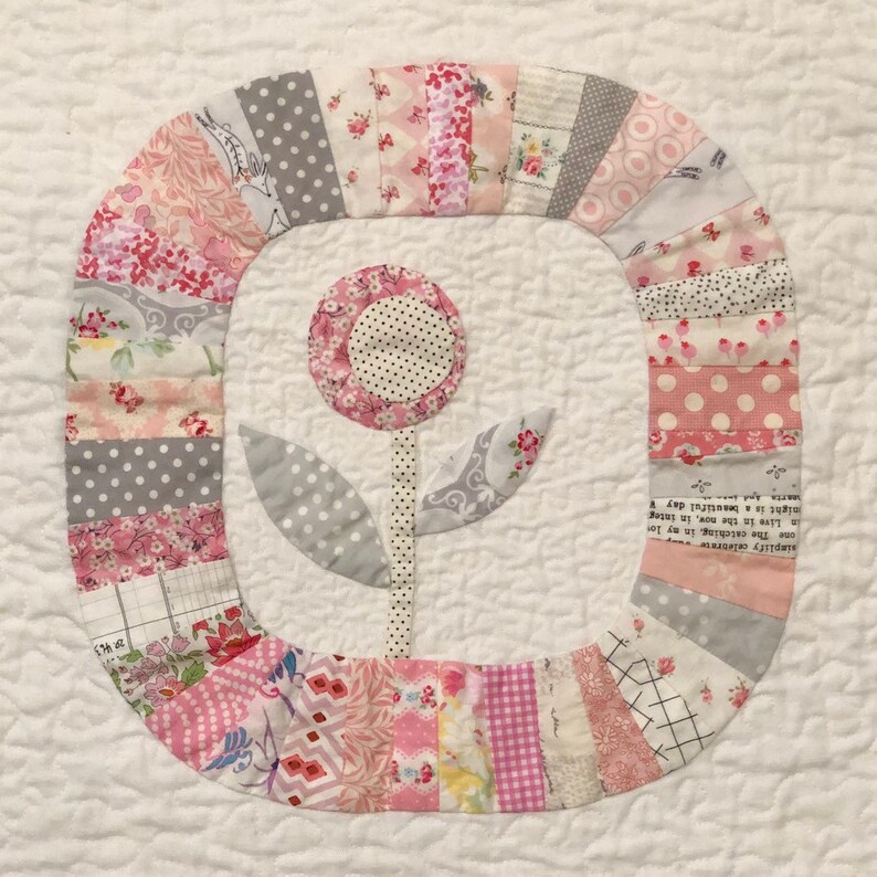 Custom Made-to-Order Hand appliqued baby quilt