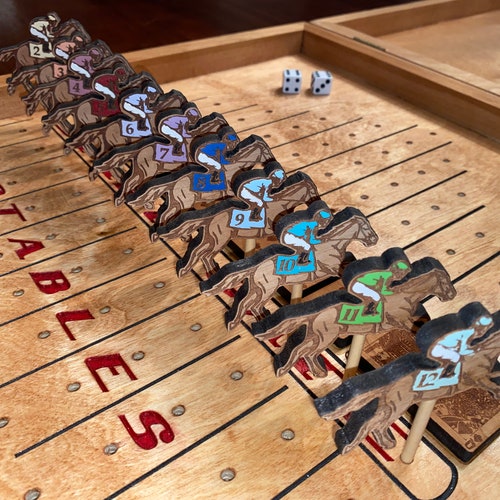 PERSONALIZED Horse Race Board Game Etsy