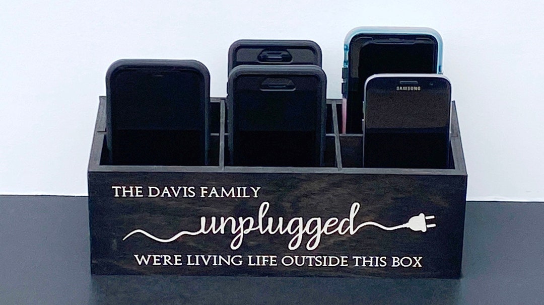 Unplugged Cell Phone Box Personalized Etsy