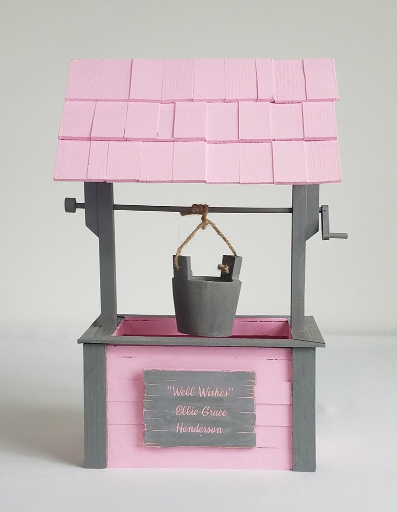 Small Personalized Wishing Well With Bucket Stained or Etsy
