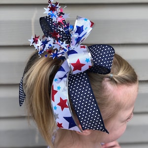 4th of July Hair Bow, Stars and Stripes, America