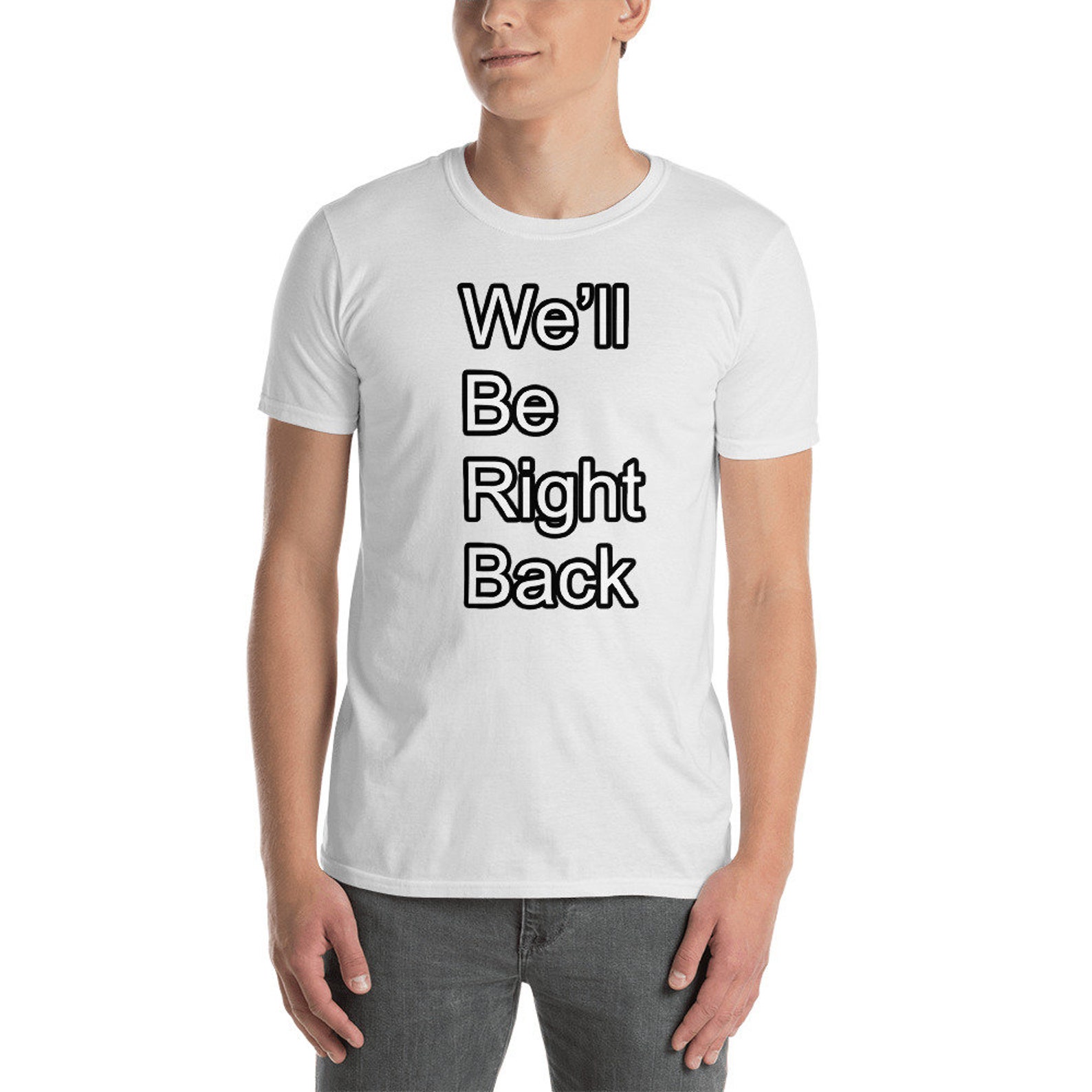 We'll Be Right Back Eric Andre Funny Meme Shirt | Etsy