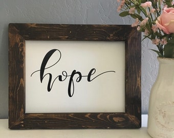 Hope | Framed Sign