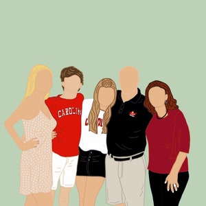 Group Custom Portrait from Photo | Digital Download