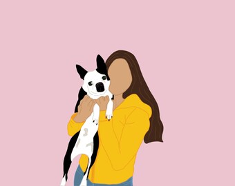 One Person Custom Portrait from Photo | Digital Download
