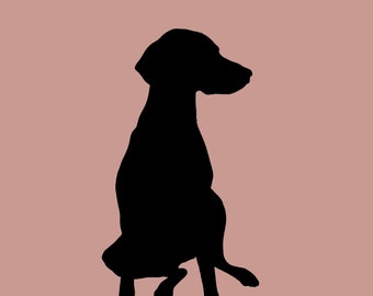 Silhouette Portrait from Photo | Digital Download