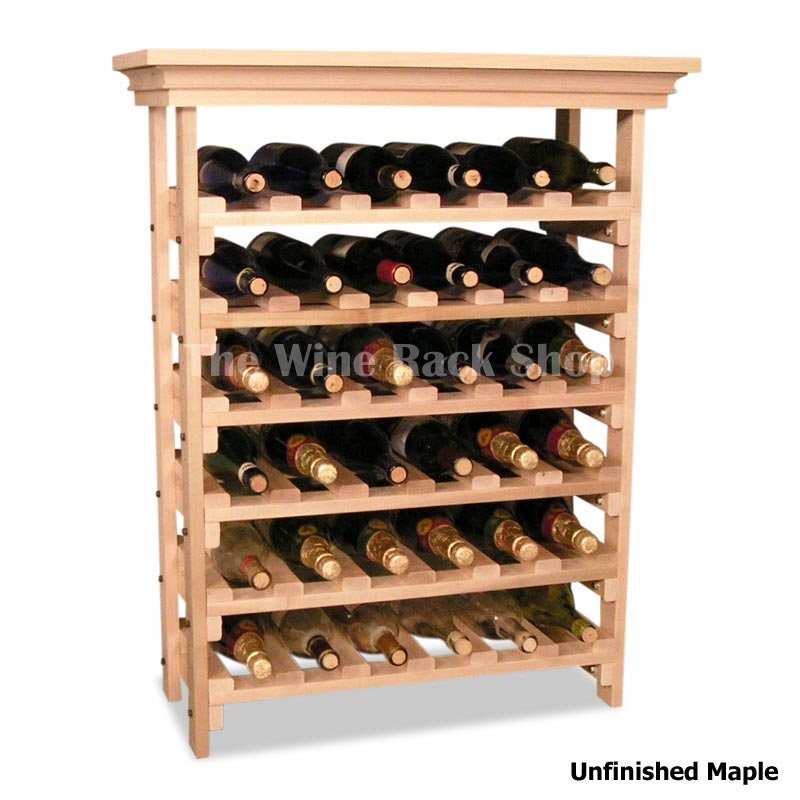 36 Bottle Wine Rack With Table Top Store Plenty of Bottles Etsy