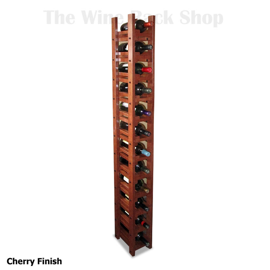 Tall and Thin Wine Rack Fit this narrow wood rack into that Etsy