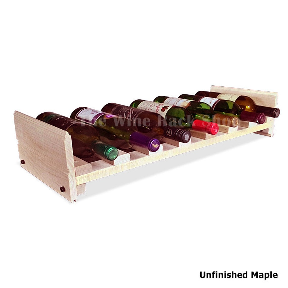 Single Row 7 Bottle Stackable wine rack wine shelf tongue Etsy