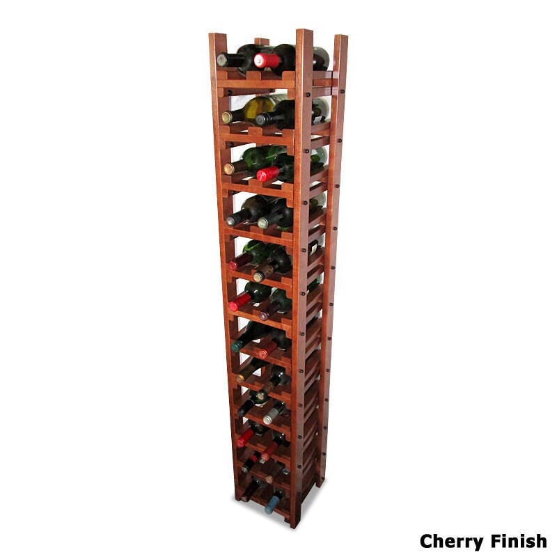 Tall And Narrow Wood Wine Rack Wine Storage For 24 Bottles. Etsy