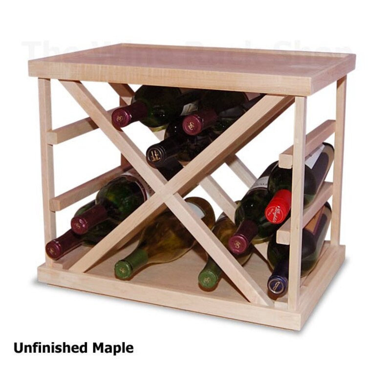 Stackable Bin Wine Rack Storage for 14 Bottles All Solid Etsy