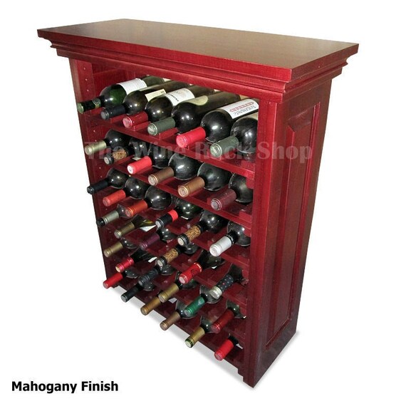 Custom Wood Wine Rack Storage for 36 bottles handmade Etsy