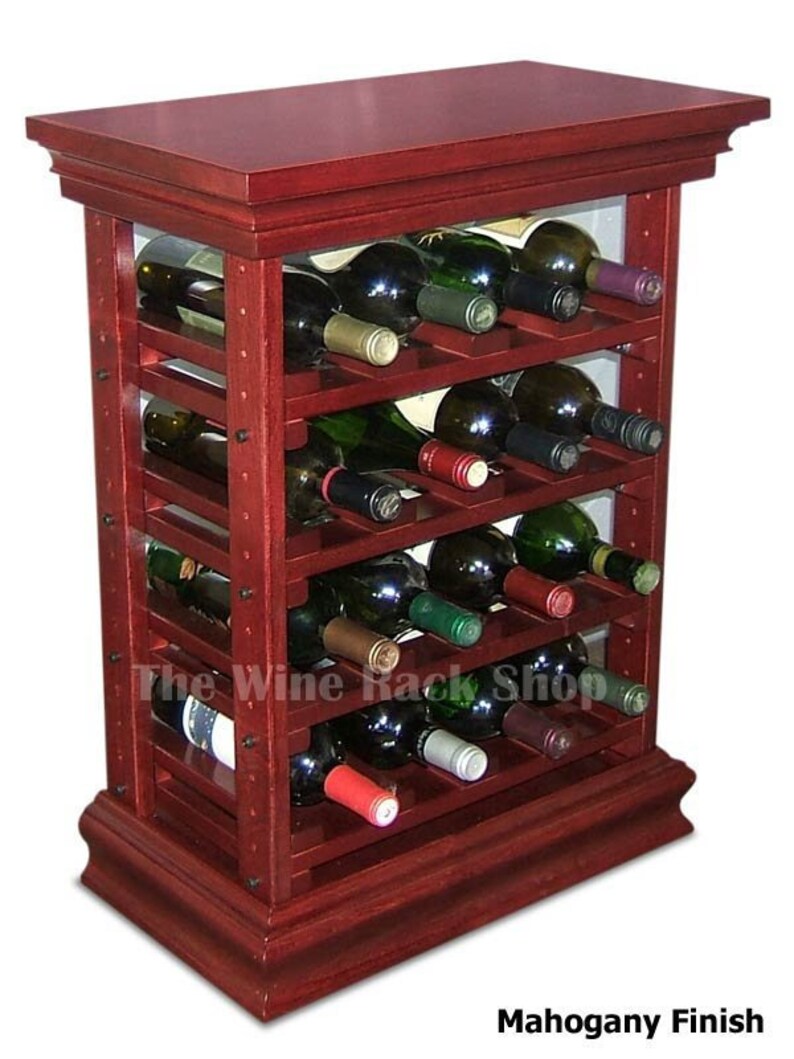 Small Wood Wine Rack With Top And Baseboard A Decorative Piece Of Storage Furniture Makes An Excellent End Table Made Maple