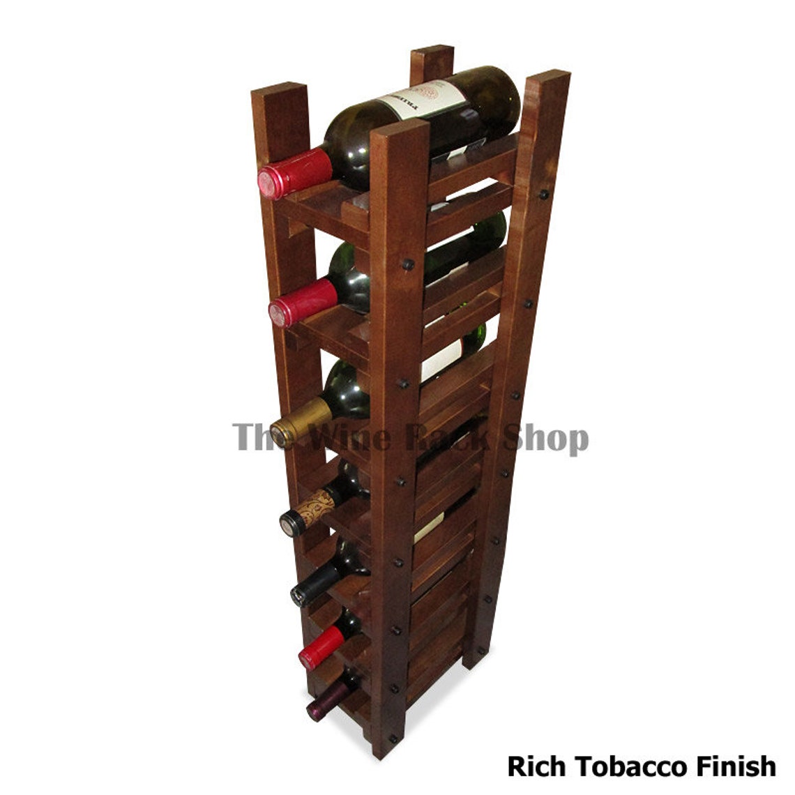 Single Column Wine Rack for 7 bottles. Store your bottles in a Etsy