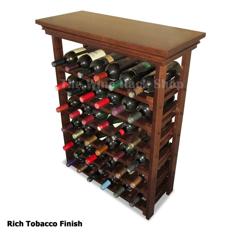 36 Bottle Wine Rack With Table Top Store Plenty of Bottles Etsy