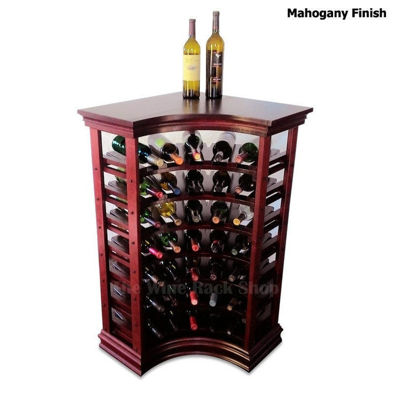 corner wine bottle holder
