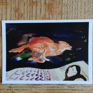 Carte postale artistique Rêve de renard