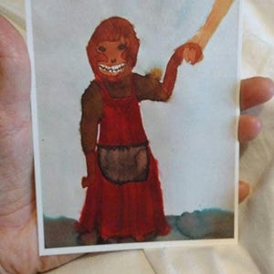 Fine art postcards &#39;Monkey&#39;