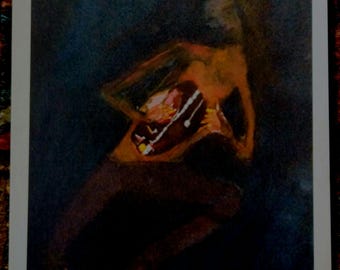 Abstract 'Beautiful Insides' Fine Art Postcard