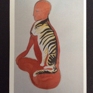 Fine art postcards &#39;Tiger inside&#39;