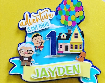 Pixar Up Cake Topper, Disney Up Cake Topper, Up