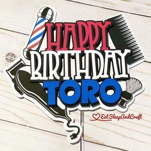 Barber Cake Topper, Barbershop Cake Topper, Barber Birthday, Barbershop Birthday, Barber Decor