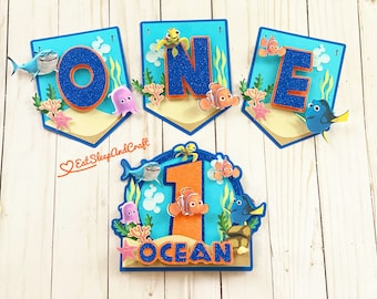 Finding Nemo Cake Topper, Finding Nemo Birthday, Finding Nemo Party, Finding Nemo Cupcake Toppers, Finding Dory Cake Topper, Nemo Cake