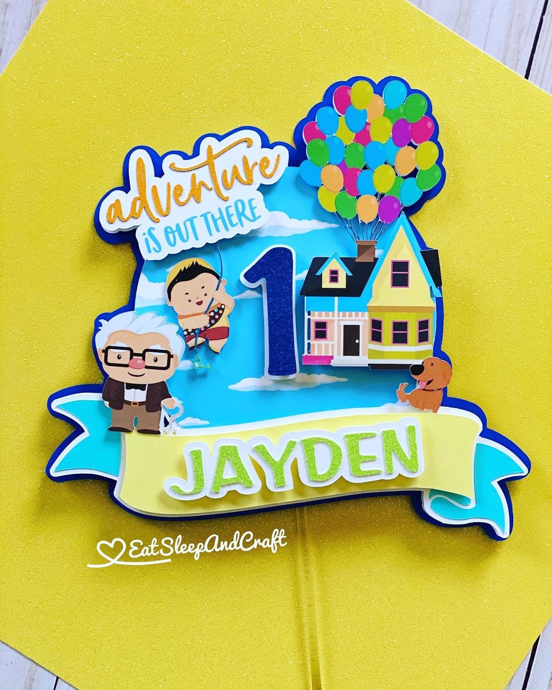 Pixar up Cake Topper, Disney up Cake Topper, Up Etsy