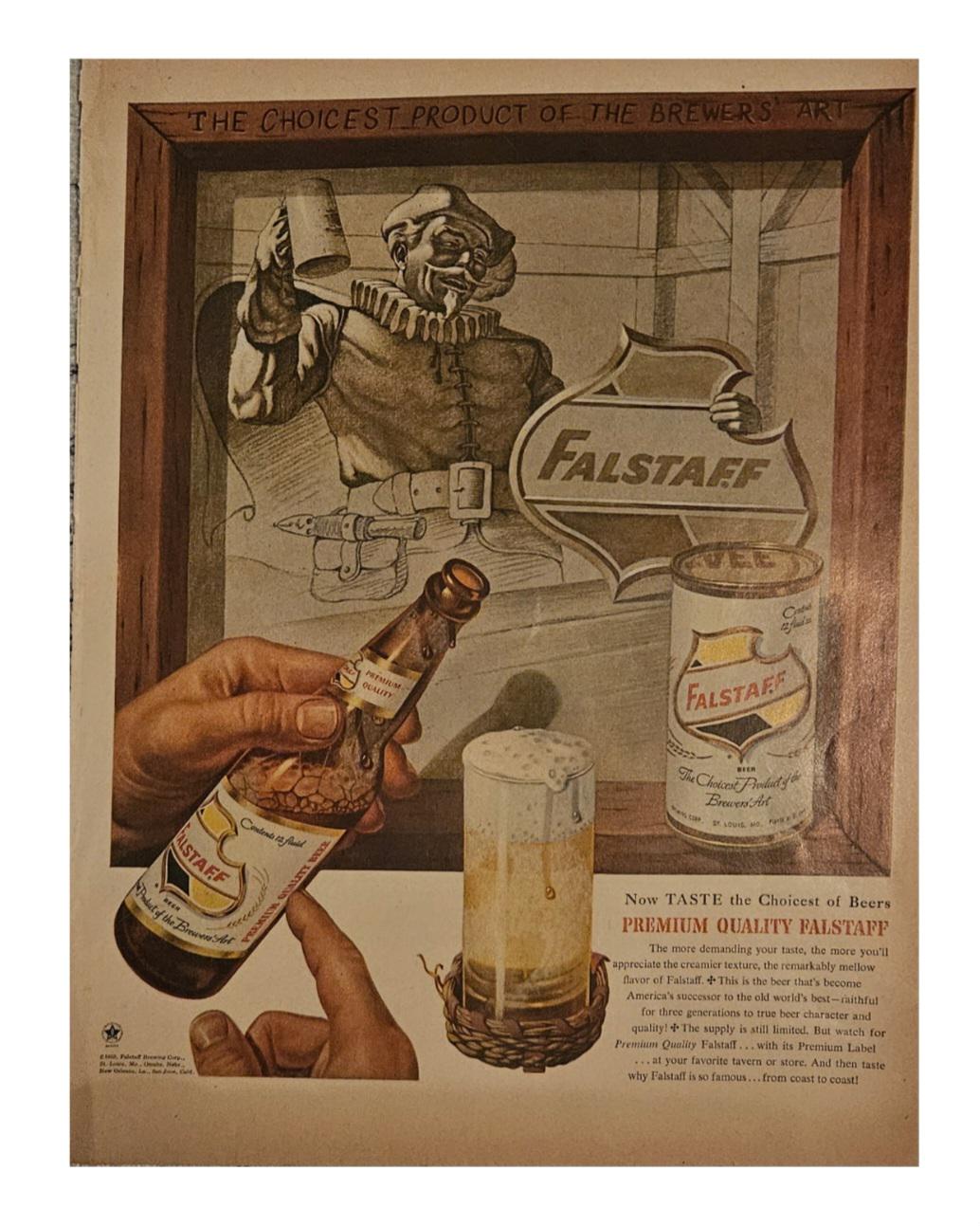 Falstaff beer sign - Etsy 日本