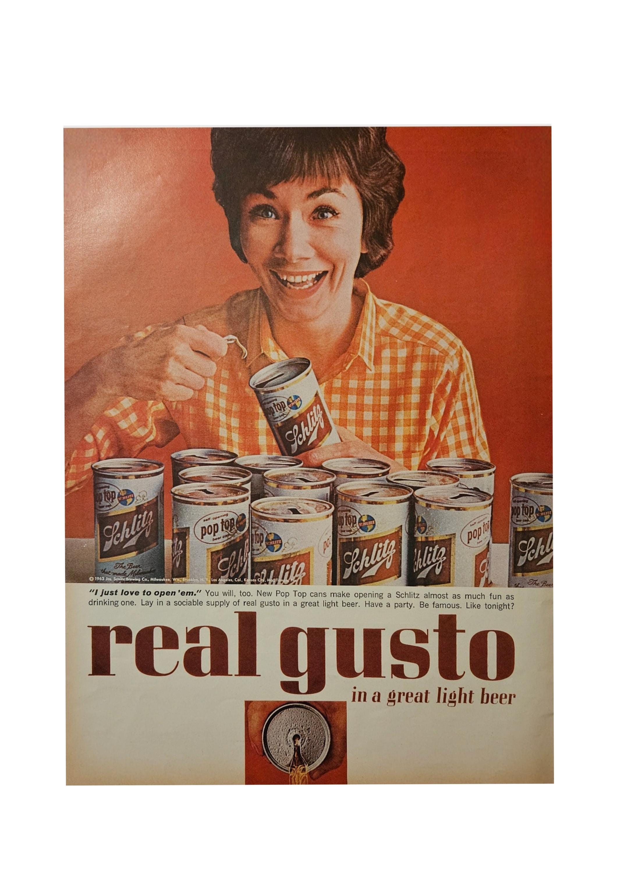 Vintage Schlitz Beer Sign - Etsy