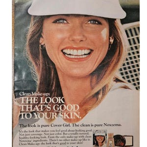 Anuncio impreso vintage de la chica de portada de Cheryl Tiegs, decoración retro de los años 70