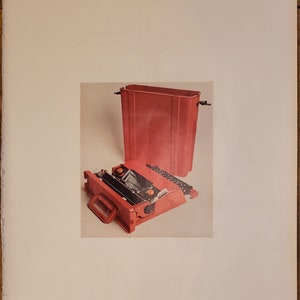 Vintage Typewriter Magazine Photo // 1969 // Retro Decor