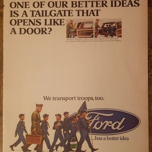 Vintage Ford Motor Company Ad // 1967 // Retro Decor