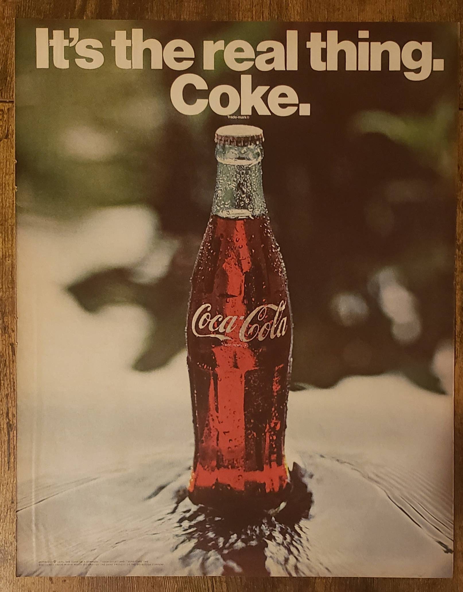 Vetro/Coca Cola/Bicchieri/Retro/Always/Vintage / 80 ° / Orsi