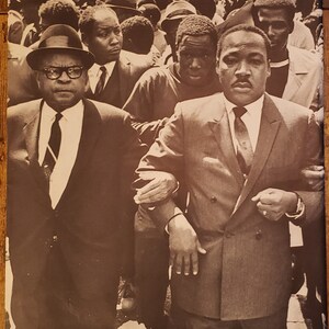 Fotografía de revista vintage de Martin Luther Jr., 1969