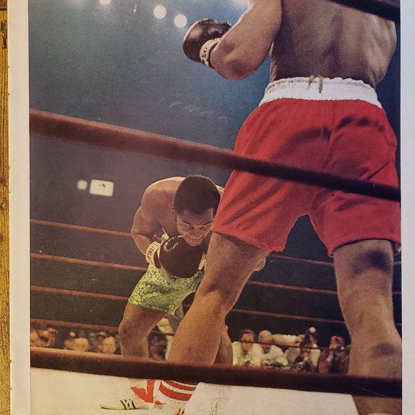 Mohammed Ali versus Joe Fraizer Magazine Foto // 1971 // Life Magazine