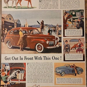 Merkur 8 Vintage Print Werbung // 1950er Jahre // Retro Decor