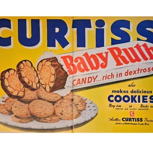 Baby Ruth Vintage Print Ad // 1940s // Retro Decor