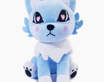 blue wolf stuffed animal