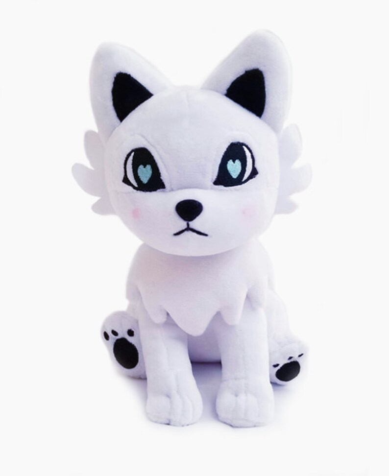 white wolf stuffed animal