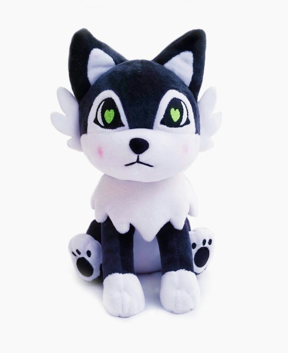 black wolf stuffed animal