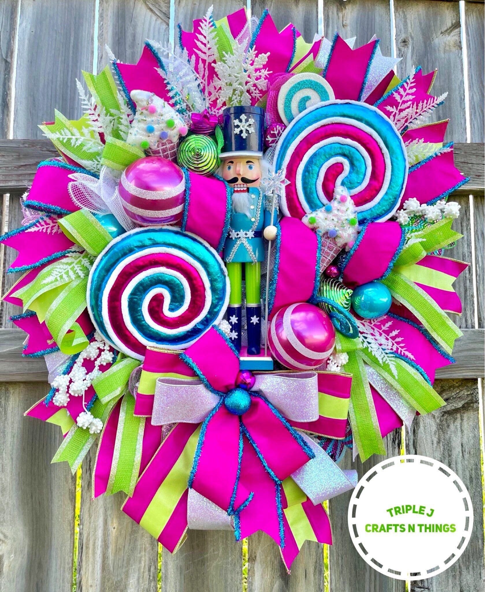 Nutcracker Wreath Christmas Wreath Christmas Decor Holiday Etsy