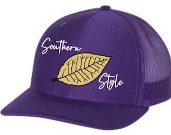 tobacco saddle hat Southern Style Tobacco Leaf Hat