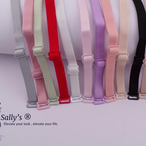 Sally’s ® Bra Straps Replacement Width 1.0  CM Adjustable -Various Colours PAIR