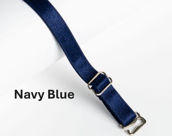 Sally’s ® Replacement Removable Adjustable Detachable Bra Straps - 10 MM - Navy Blue