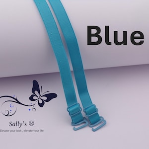Sally’s ® Ersatz abnehmbare verstellbare abnehmbare BH-Träger - 10 MM - BLAU