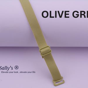 Sally’s ® Replacement Removable Adjustable Detachable Bra Straps - 12 MM - OLIVE GREEN