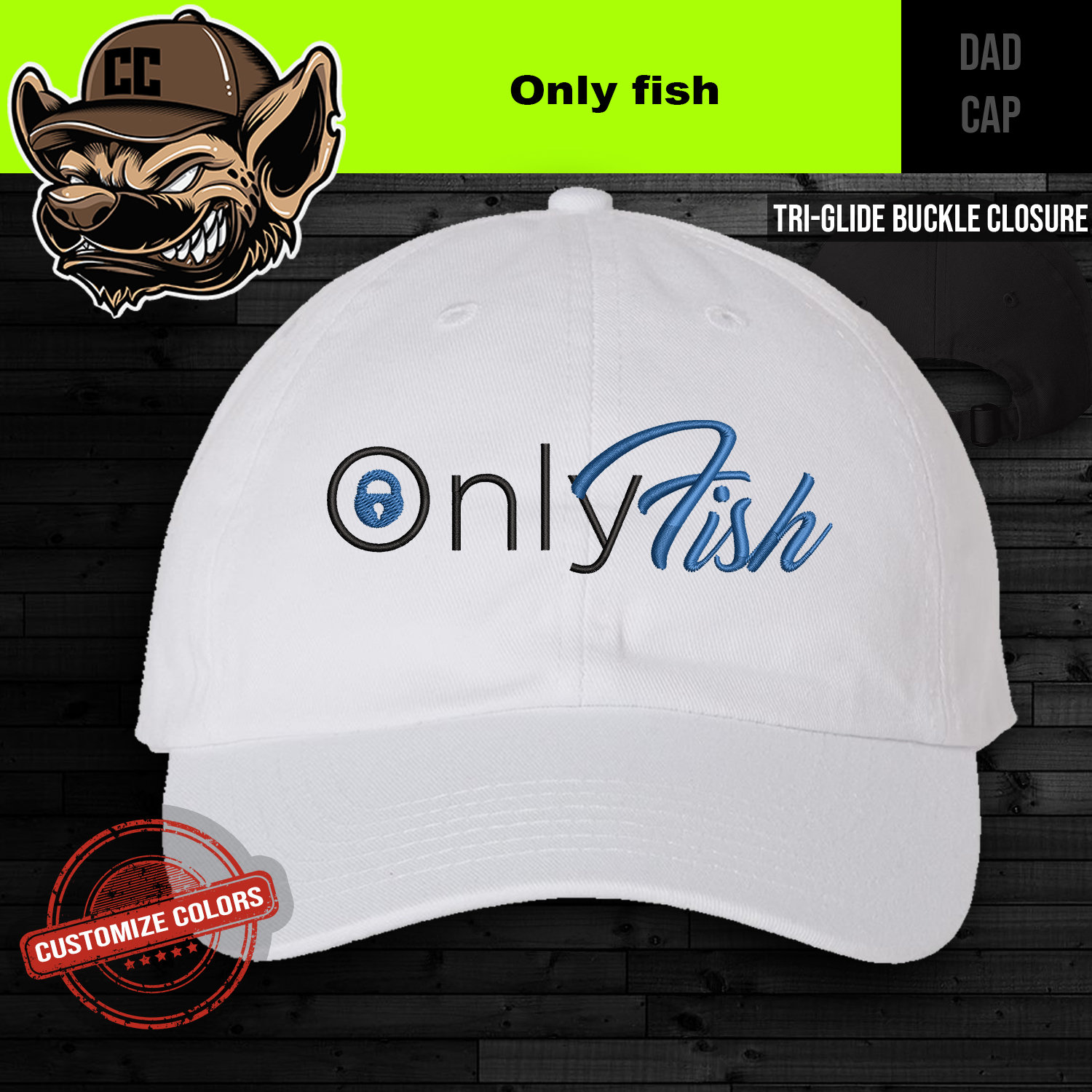 Only Fish Hat Funny Inspired Cap Design 