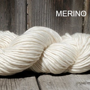 Sale! 142yds! Merino Yarn, Cruelty Free, Super Chunky, 100% Wool, Natural Undyed