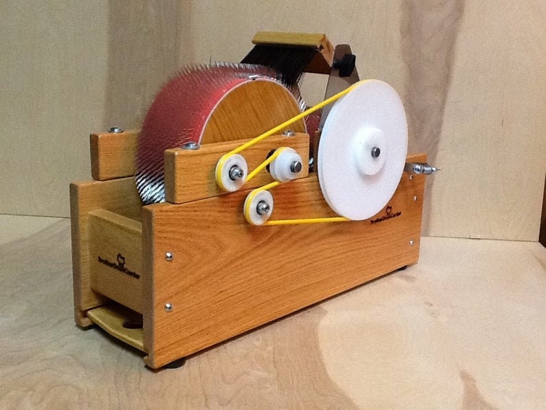 Baby Deluxe Drum Carder for Art Yarn Batts by Brother Drum Etsy